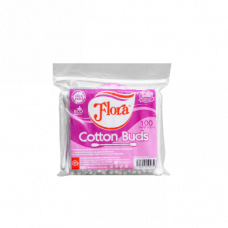 Flora Cotton Bud Zip Pack 100Pcs