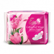 Eva Sanitary Napkins Cotton Feel Wings 10Pcs