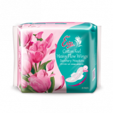 Eva Sanitary Napkins Cotton Feel Heavy Flow Wings 8Pcs
