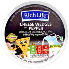Richlife Cheese Wedges Pepper 120G
