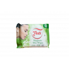 Flora Wet Wipes  Misty Green 10Pcs