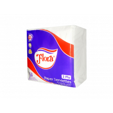 Flora Paper Serviette 100S 2Ply