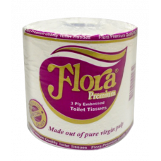 Flora Toilet Roll 3Ply Embossed